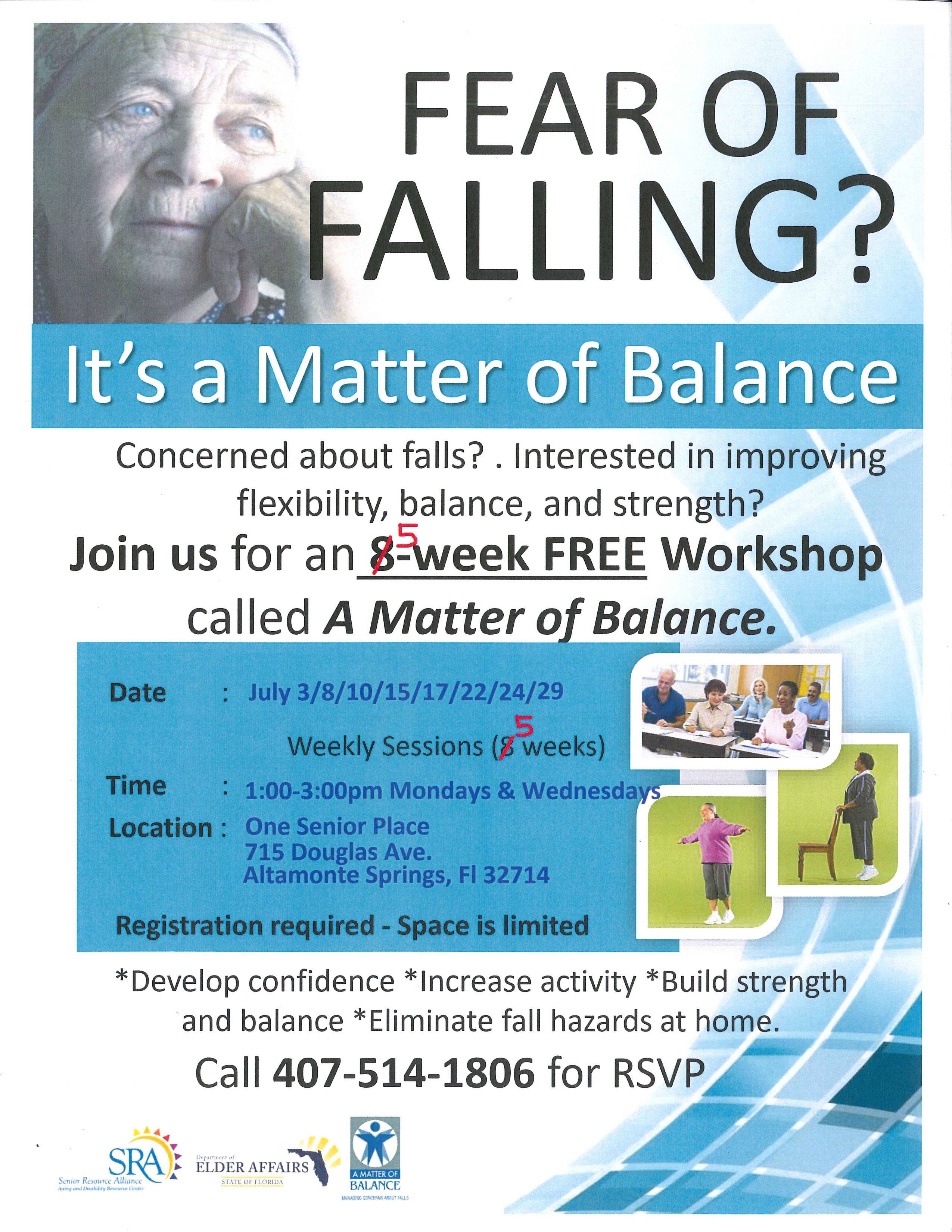 Matter of Balance 5-Week Workshop