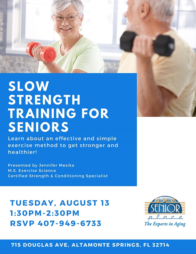 CANCELED: Slow Strength Training For Seniors