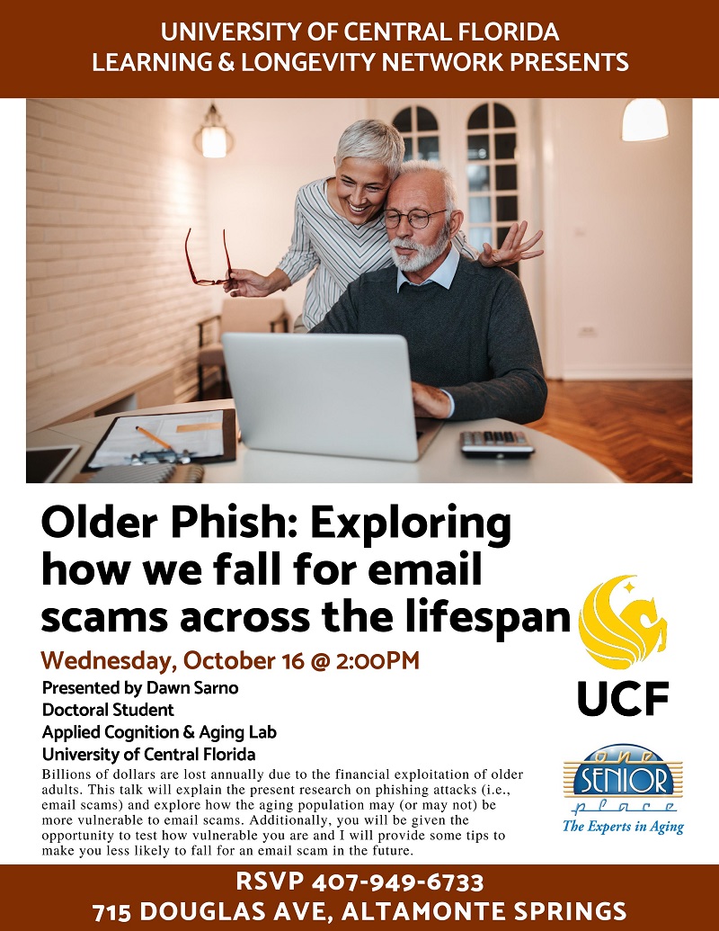 Older Phish: Exploring how we fall for email scams across the lifespan