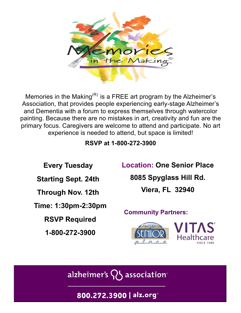 Memories in the Making presented by VITAS Healthcare and Alzheimer's Association