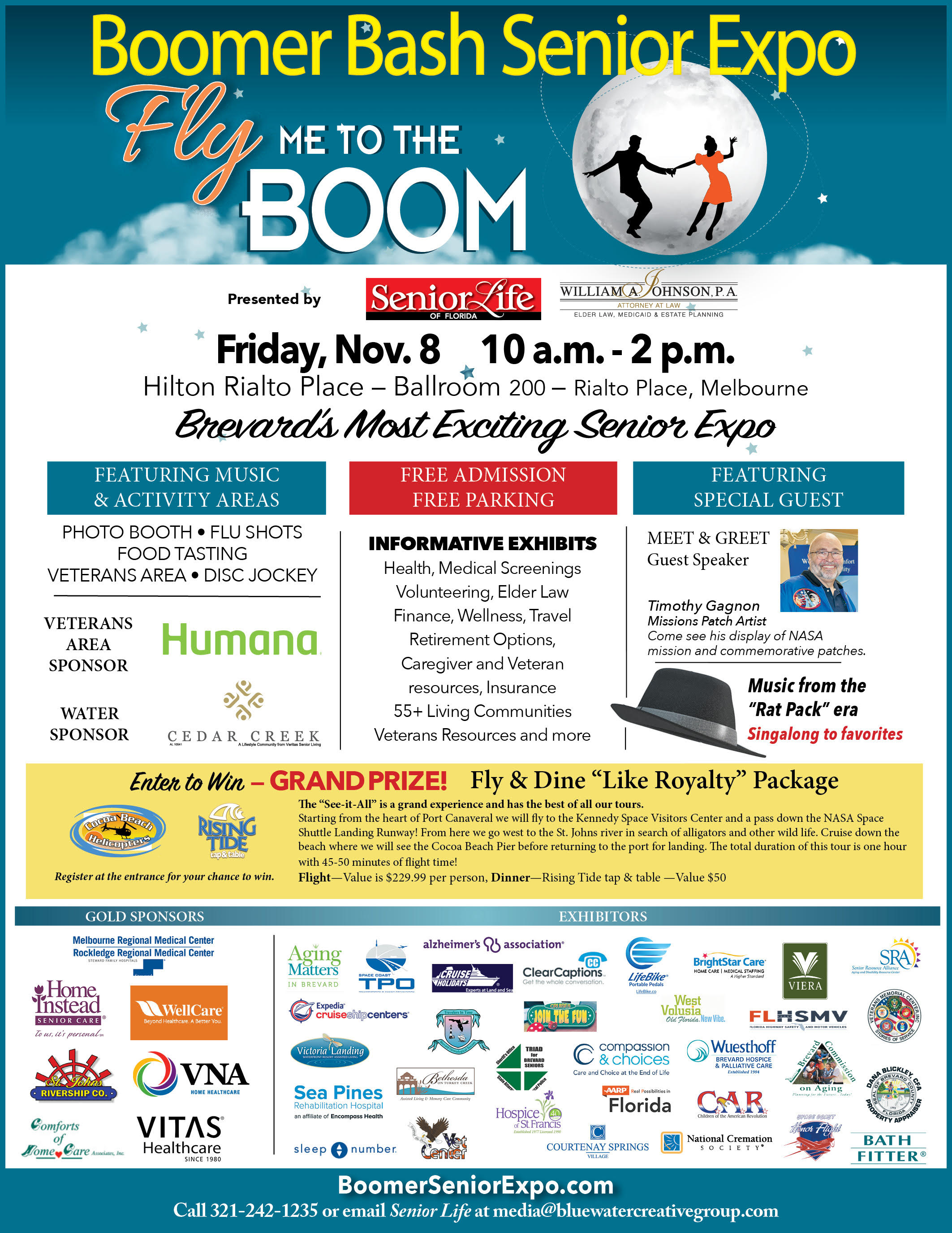 Boomer Bash Senior Expo - Fly Me To The Boom