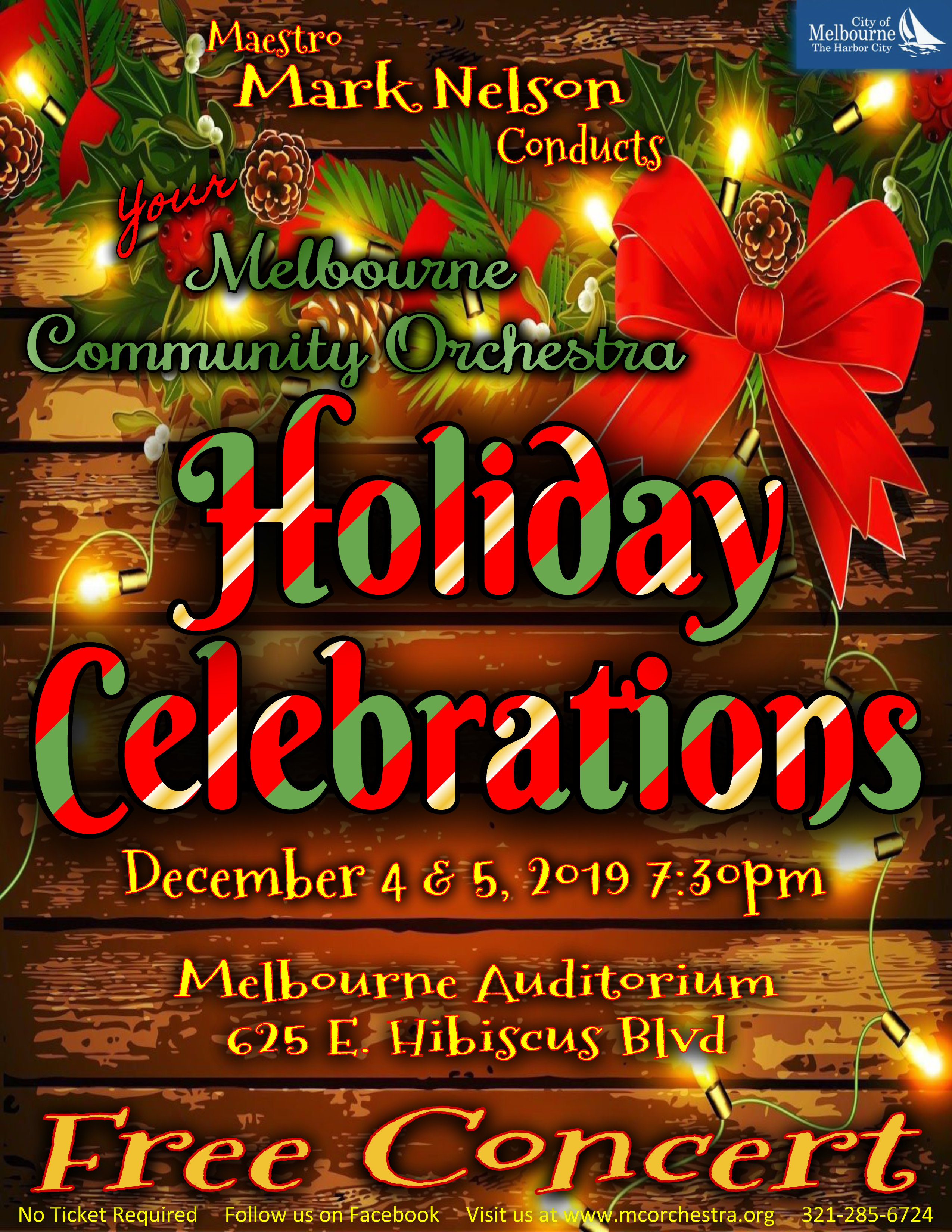 'Holiday Celebrations' presented by the Melbourne Community Orchestra