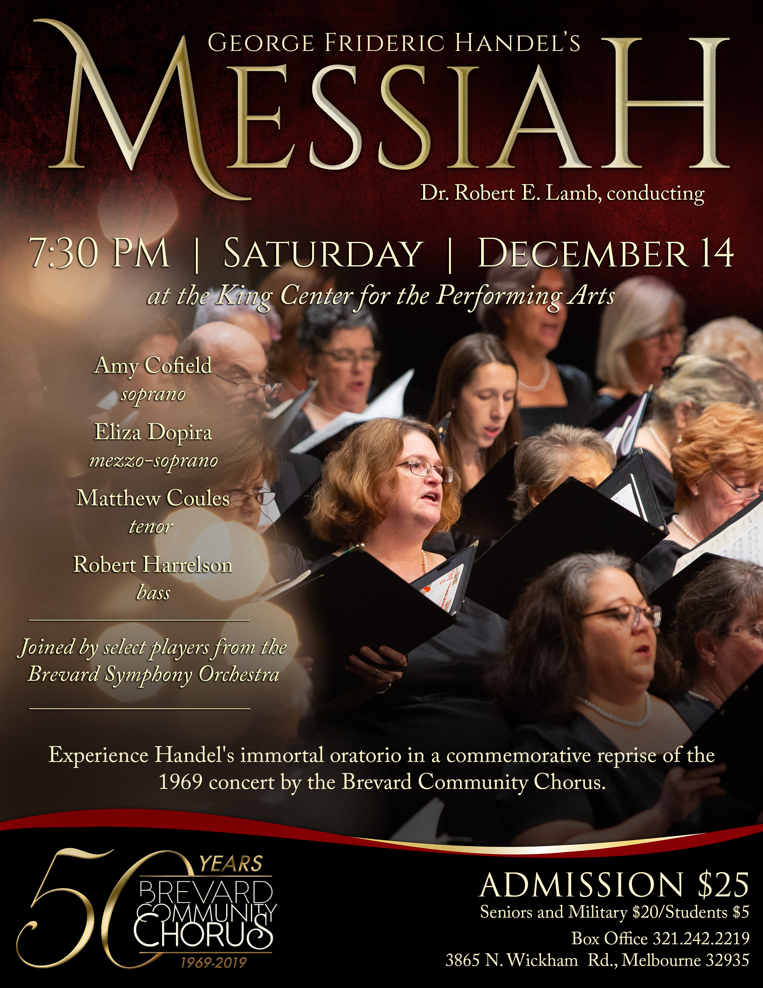 Chorus Celebrates 50 Years with 'Messiah'