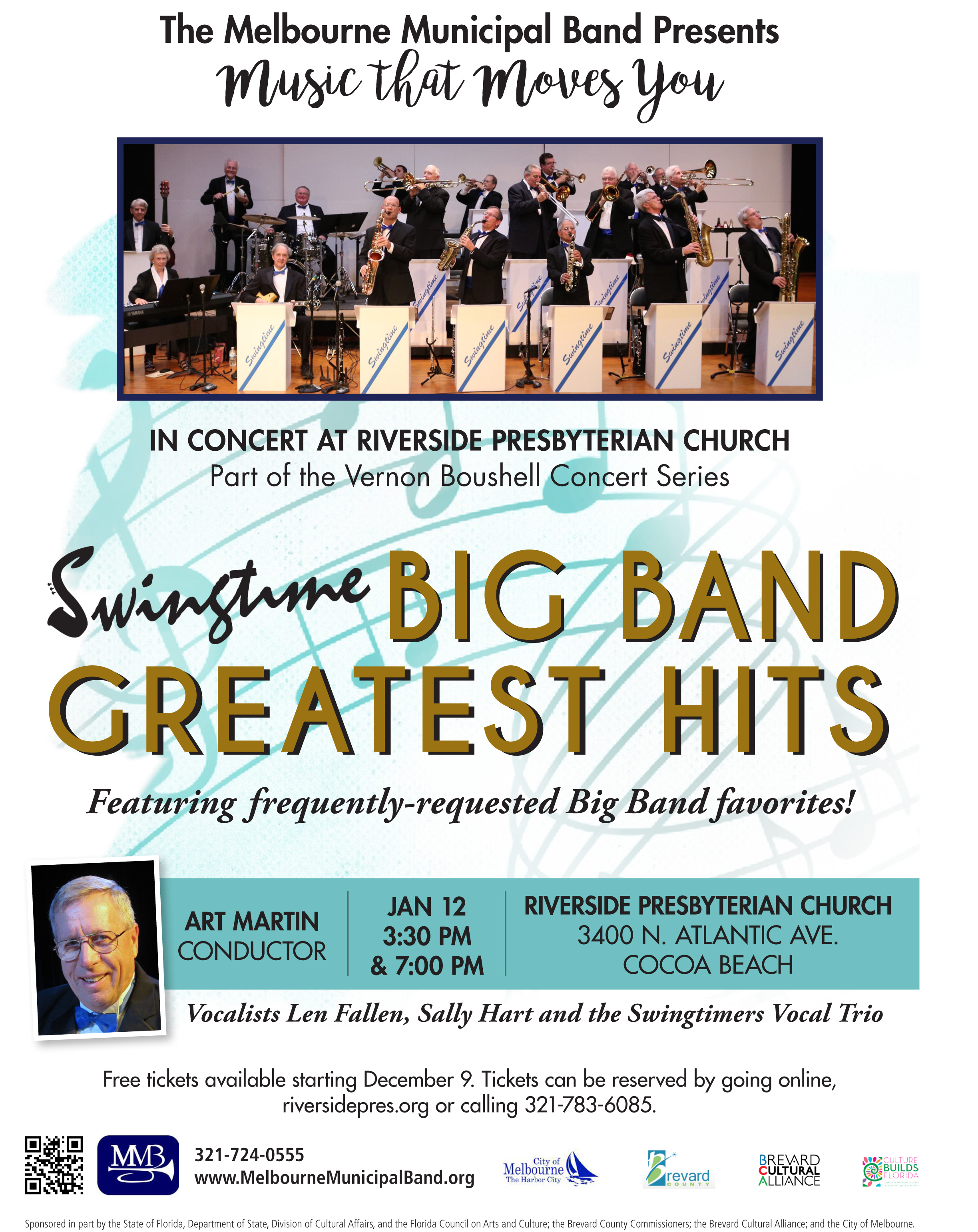 'Swingtime Big Band Greatest Hits' presented by The Melbourne Municipal Band