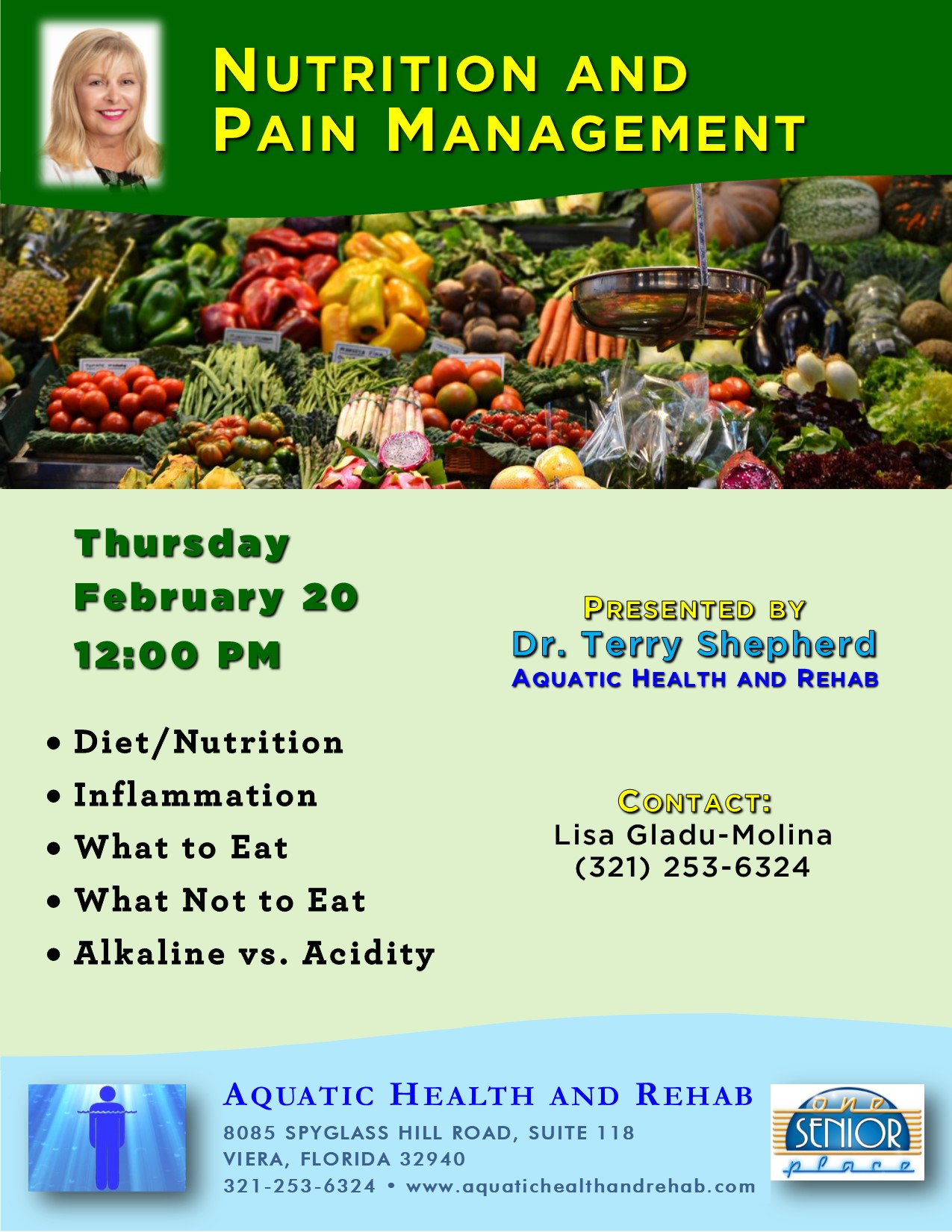 Nutrition and Pain Management presented by Aquatic Health and Rehab