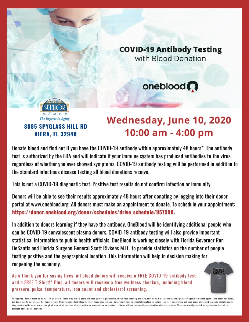 COVID-19 Antibody Testing with Blood Donation