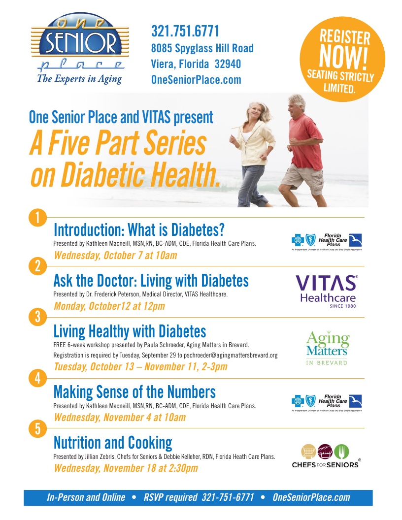 Diabetes & You Nutrition and Cooking presented by Florida Health Care