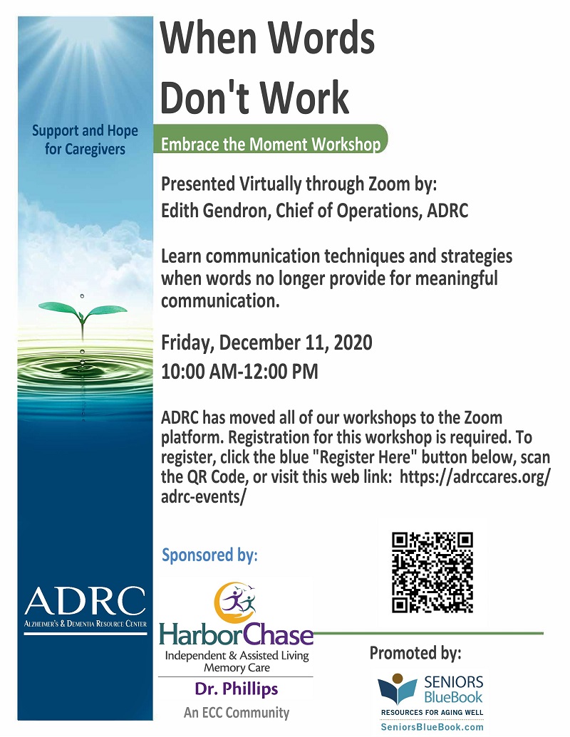 When Words Don't Work One Senior Place