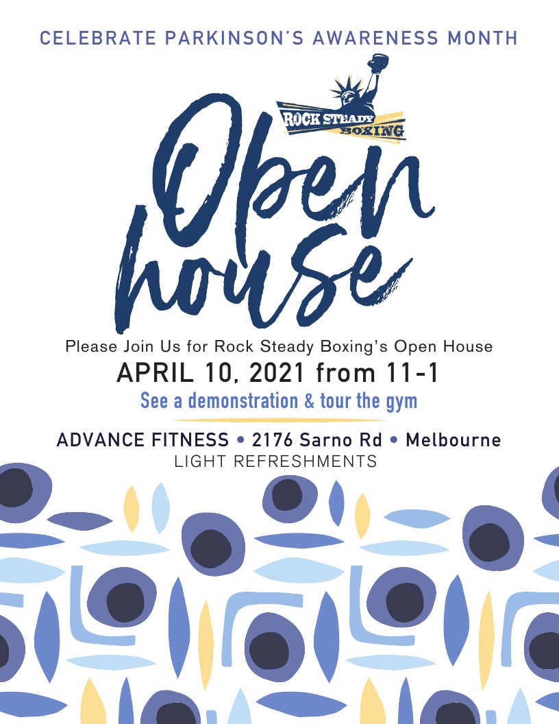Rock Steady Boxing's Open House - Celebrate Parkinson's Awareness Month ...