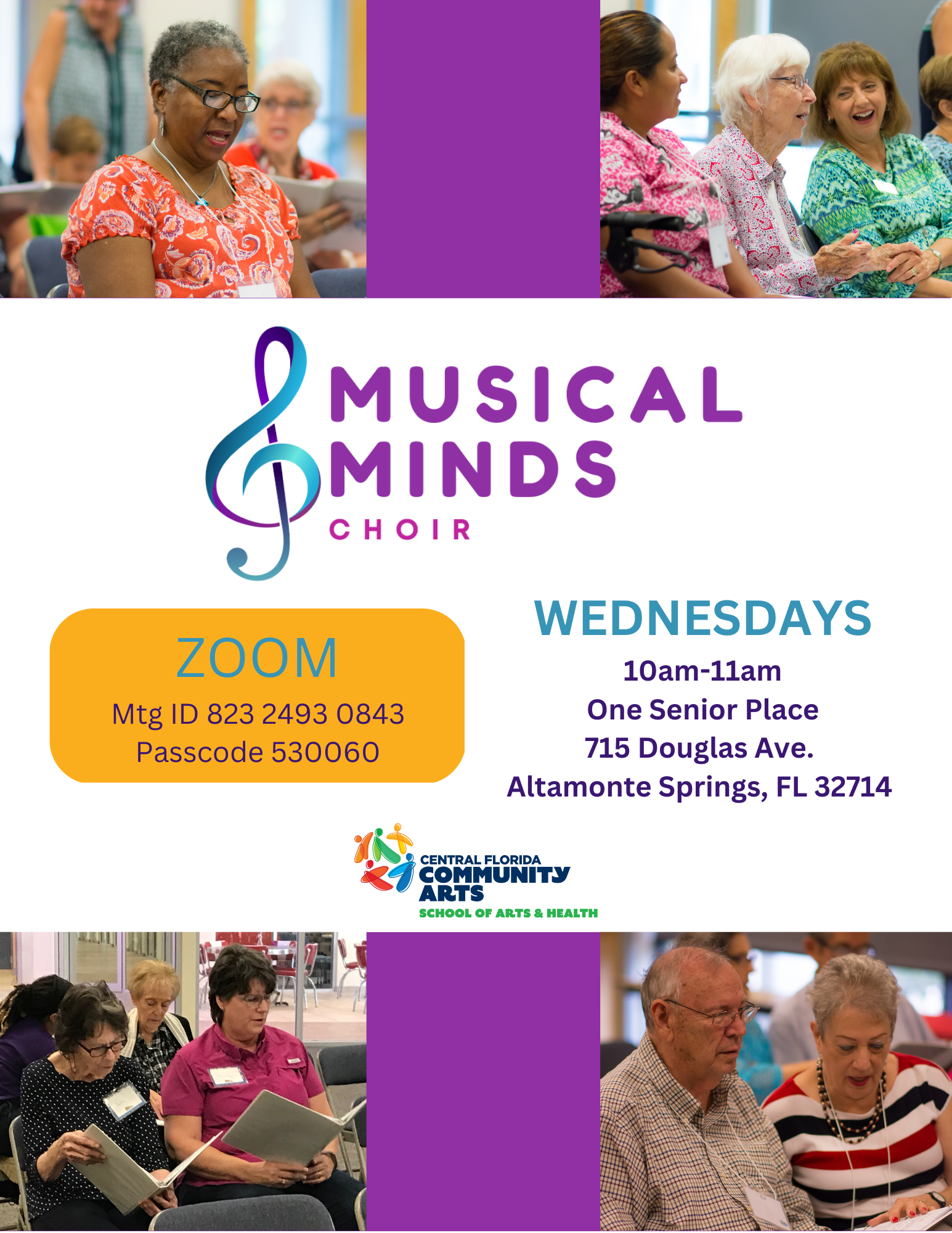 CFCArts Musical Minds Choir for those with Alzheimer's or Memory Loss