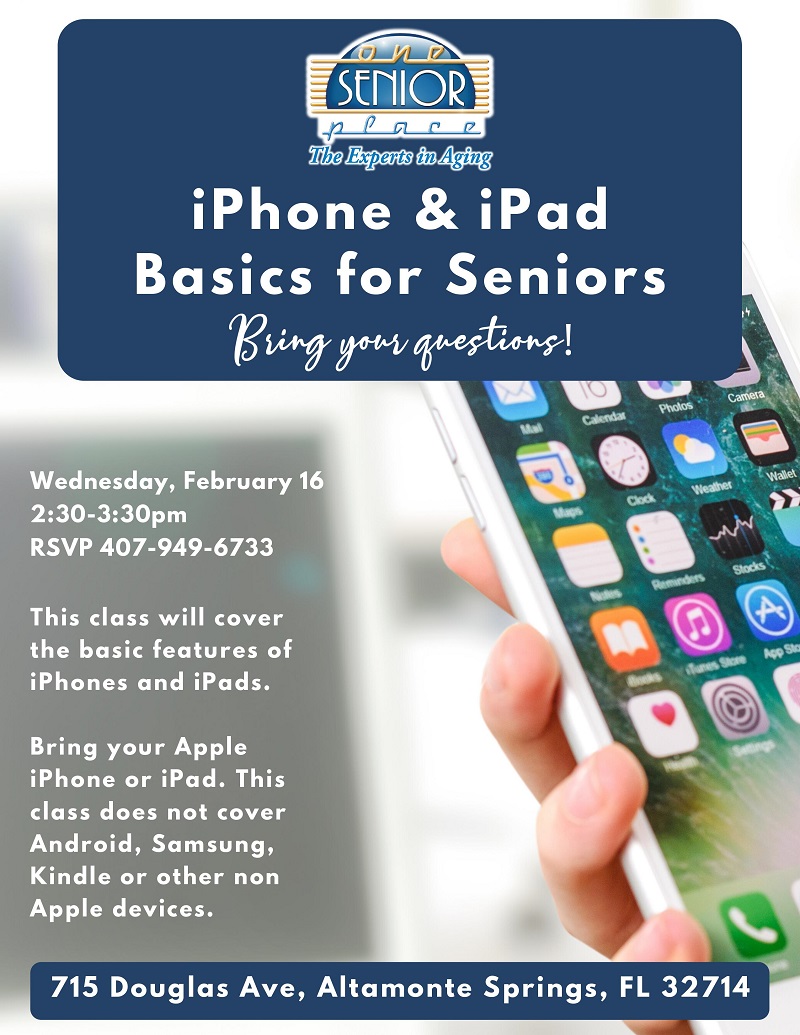 iPhone & iPad Basics for Seniors
