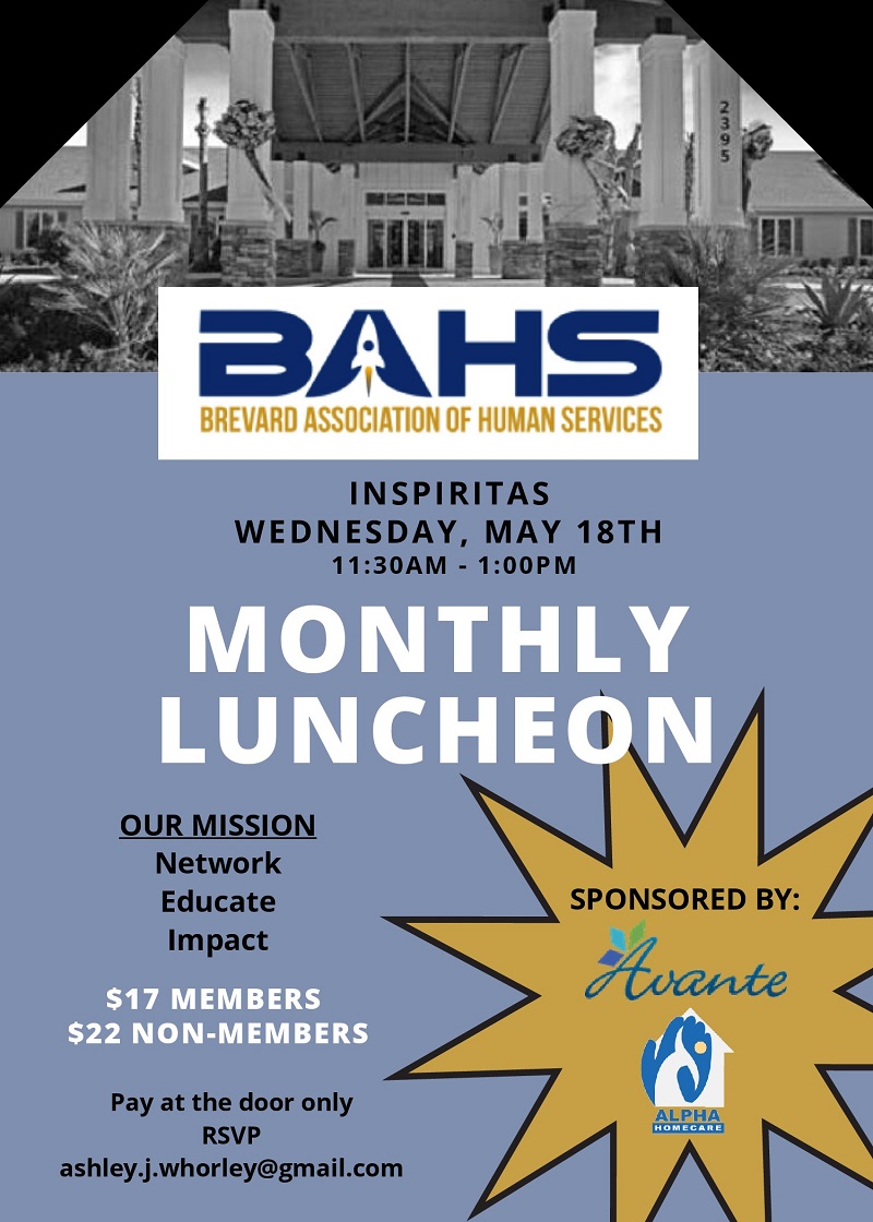 Brevard Association of Human Services (BAHS) - Monthly Luncheon