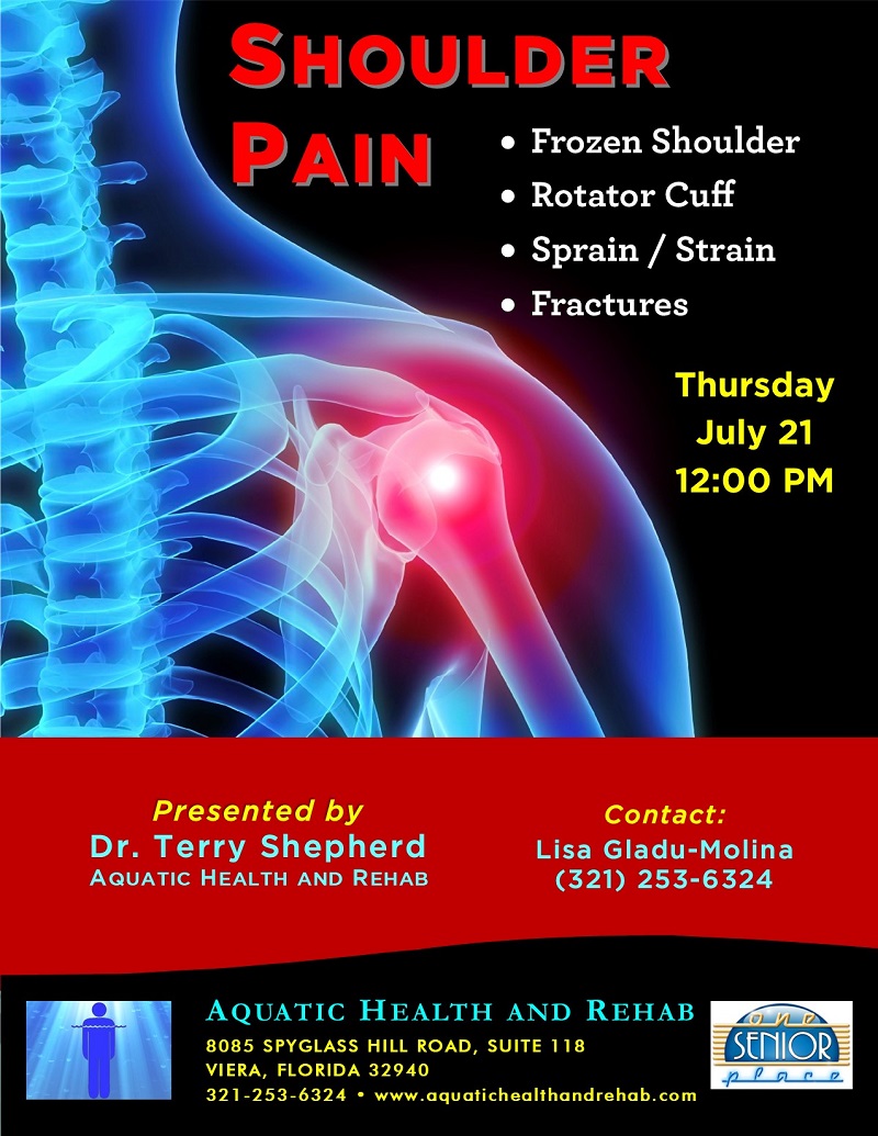 Shoulder Pain presented by Aquatic Health and Rehab