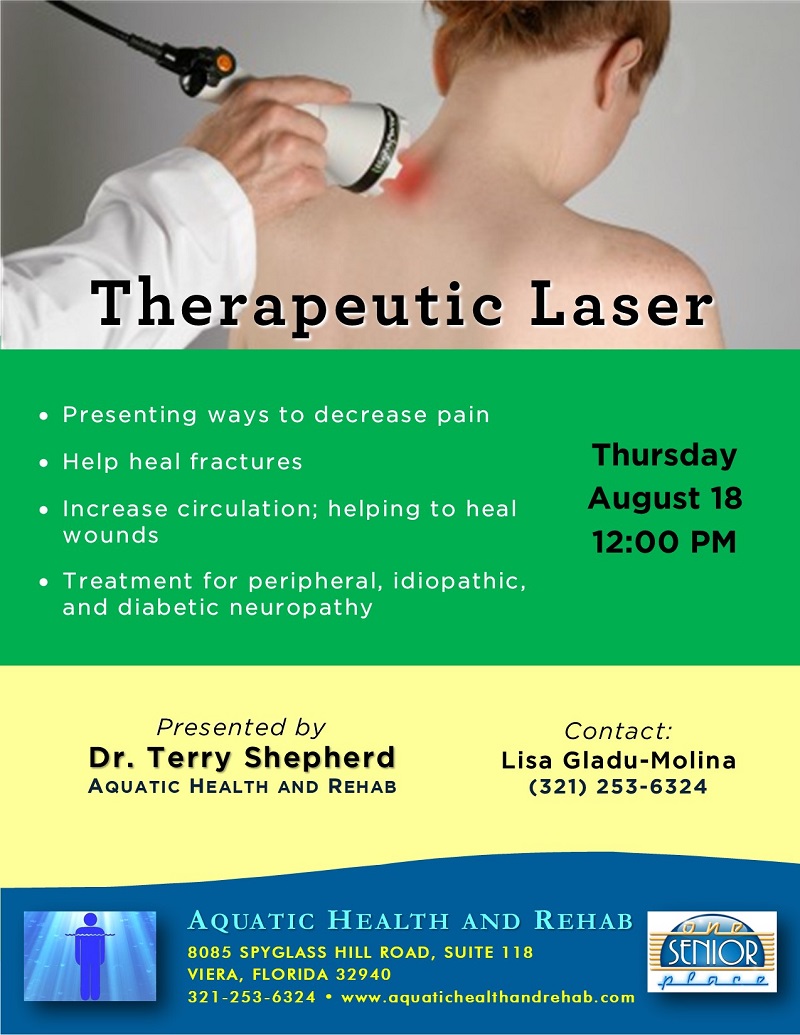 Therapeutic Laser presented by Aquatic Health and Rehab