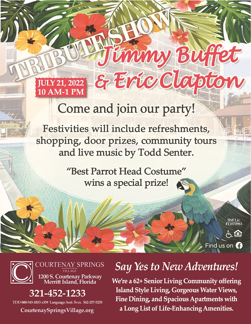 Courtney Springs Tribute Show "Jimmy Buffet & Eric Clapton"