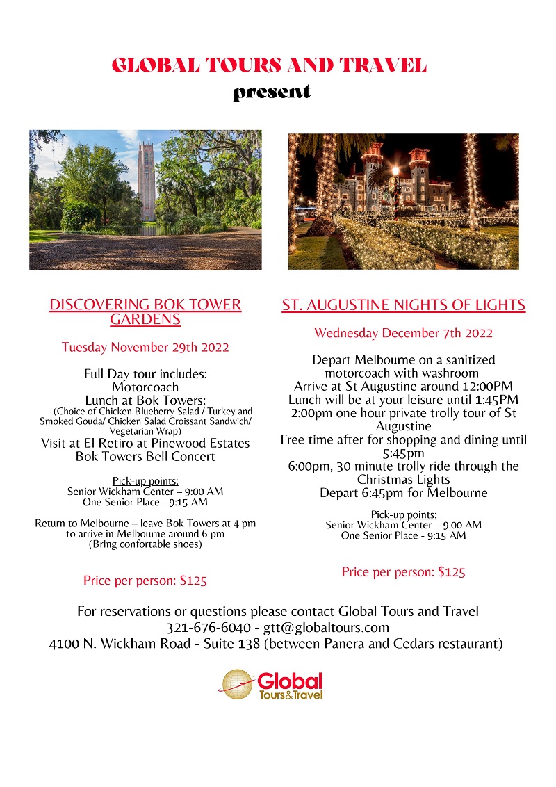 Global Tours & Travel St. Augustine "Nights of Lights"