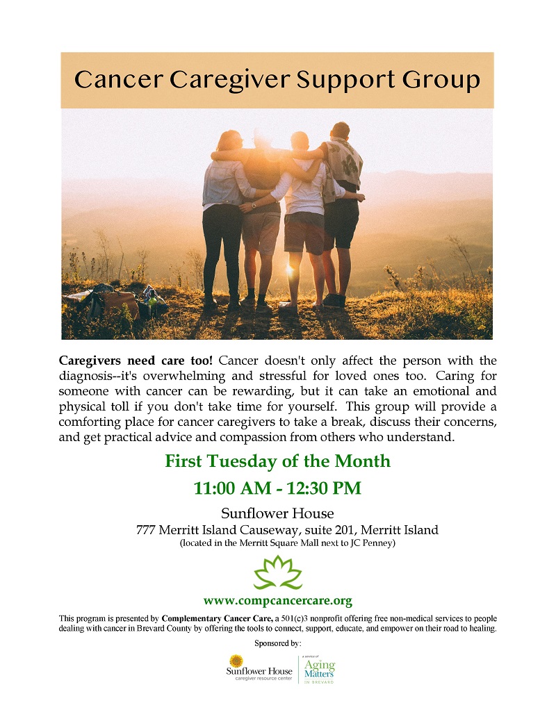 Cancer Caregiver Support Group sponsored by Cancer Care Centers of Brevard