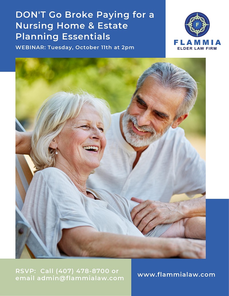 VIRTUAL:  Don't Go Broke Paying for a Nursing Home & Estate Planning Essentials