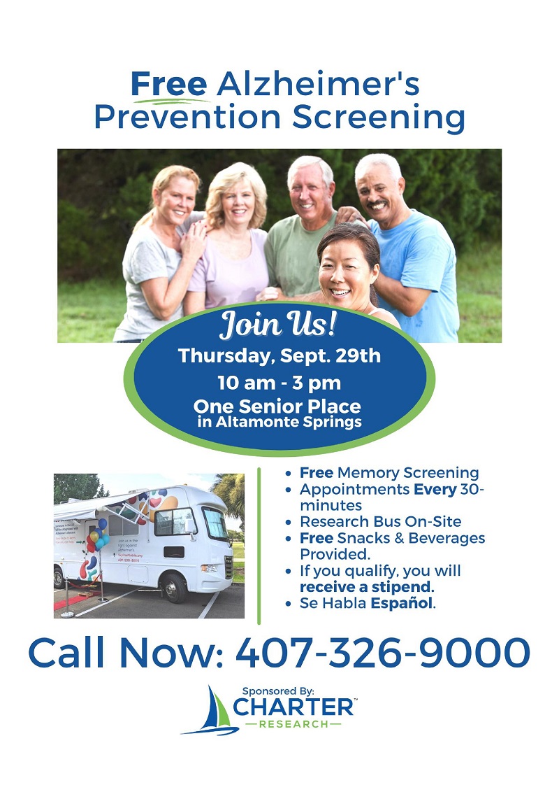 FREE Alzheimer's Prevention Screening