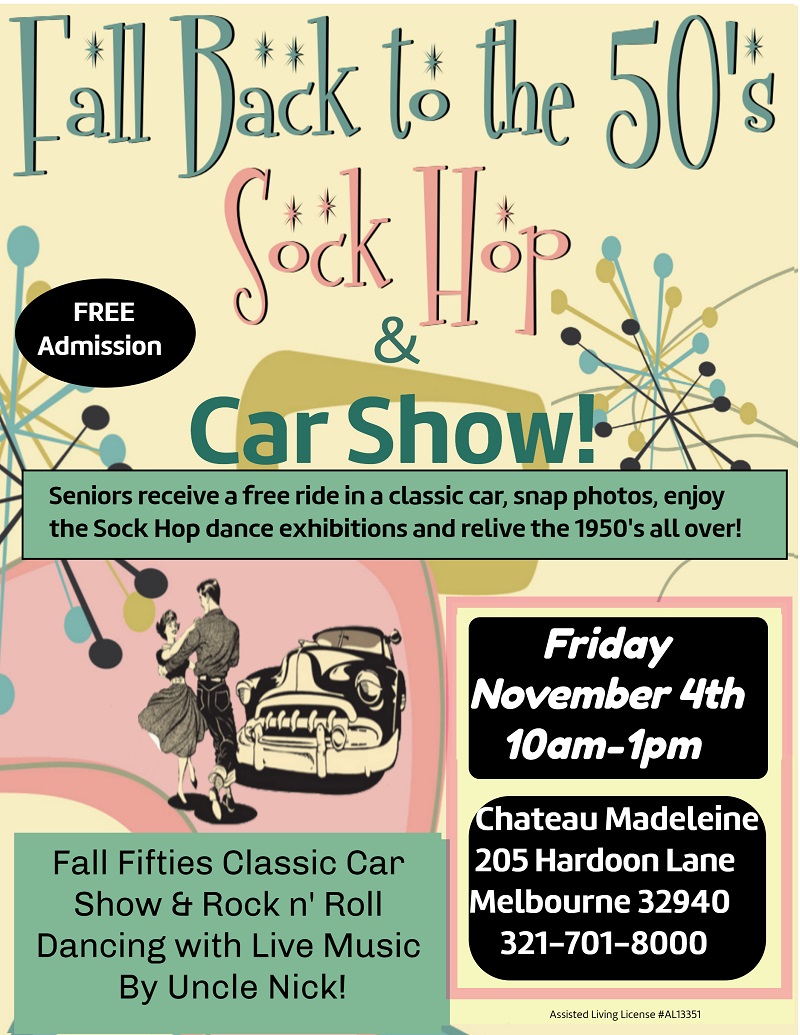 FALL BACK TO THE 50's SOCK HOP & CAR SHOW!!