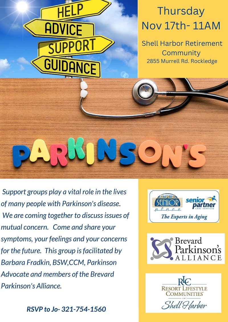 Parkinson's Support Group @ Shell Harbor
