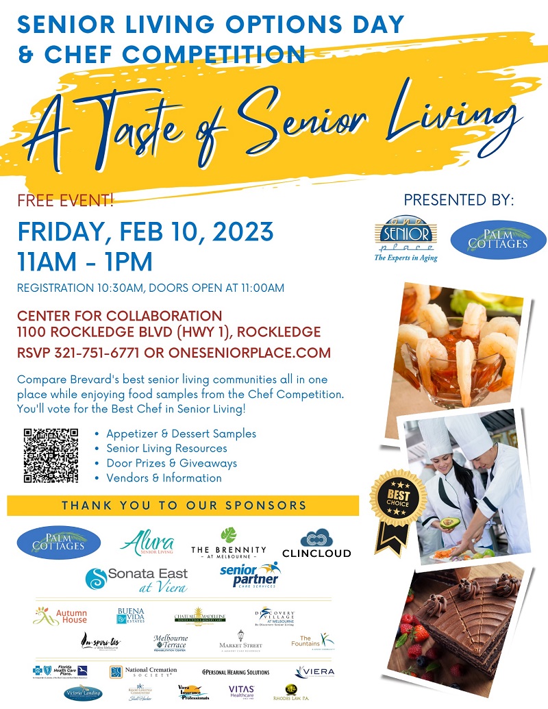 SPECIAL EVENT Senior Living Options Day & Chef Competition: A Taste of Senior Living