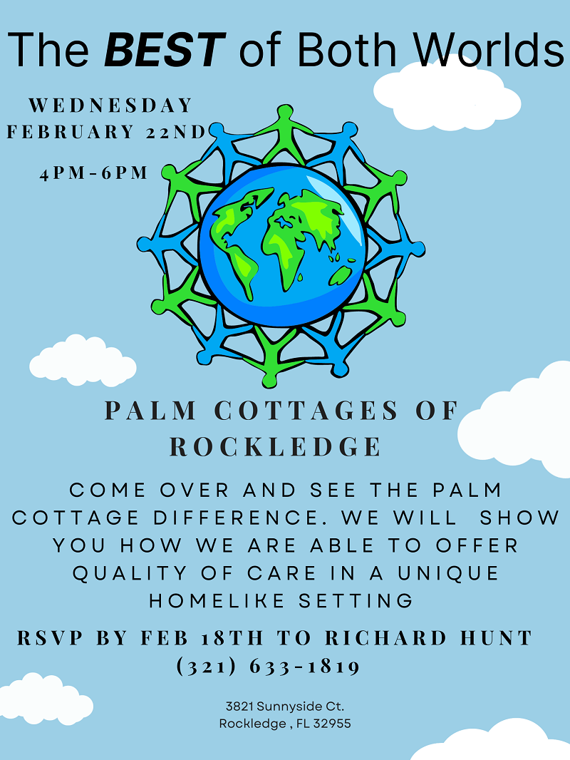The Best of Both Worlds at Palm Cottages of Rockledge Let's Network!!