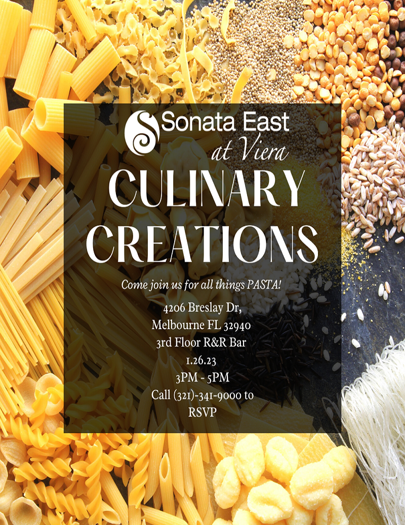 Pasta Culinary Creations @ Sonata East at Viera