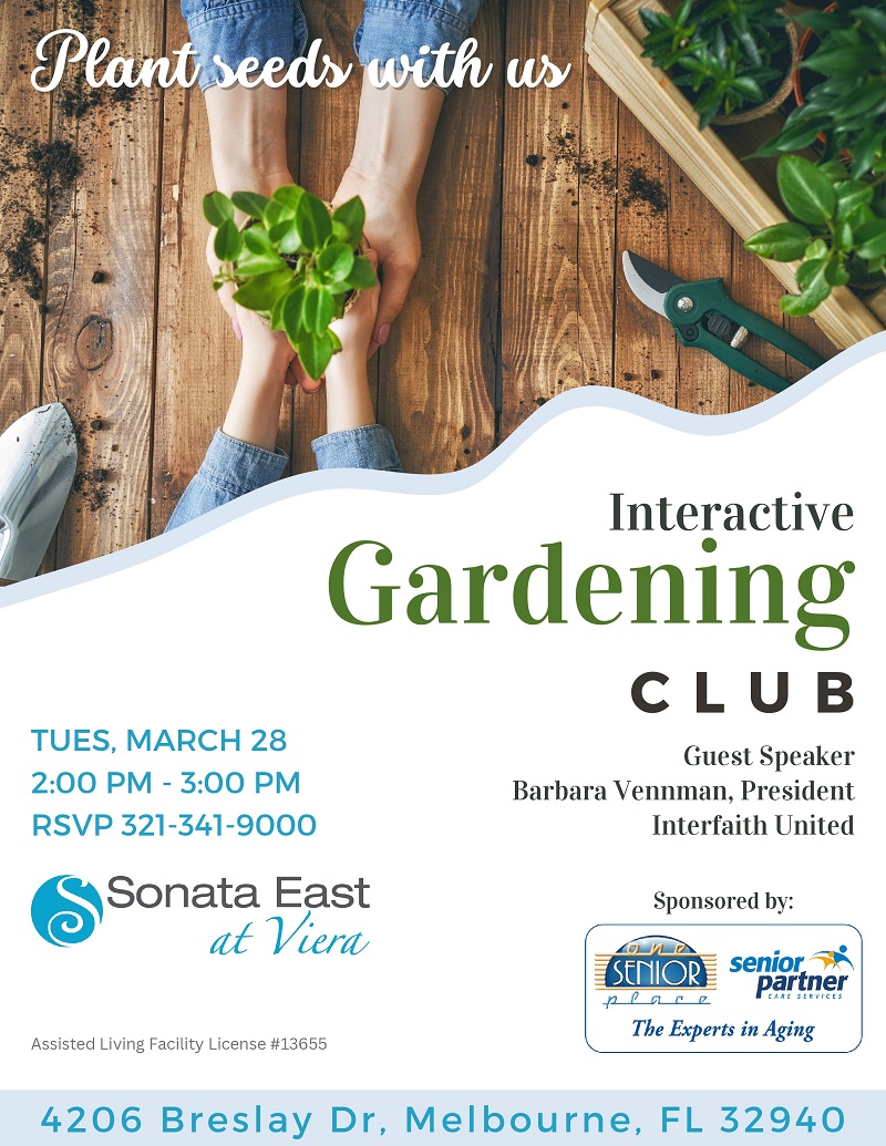 Interactive Gardening Club at Sonata East at Viera