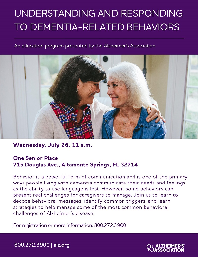 Understanding and Responding to DementiaRelated Behaviors One Senior